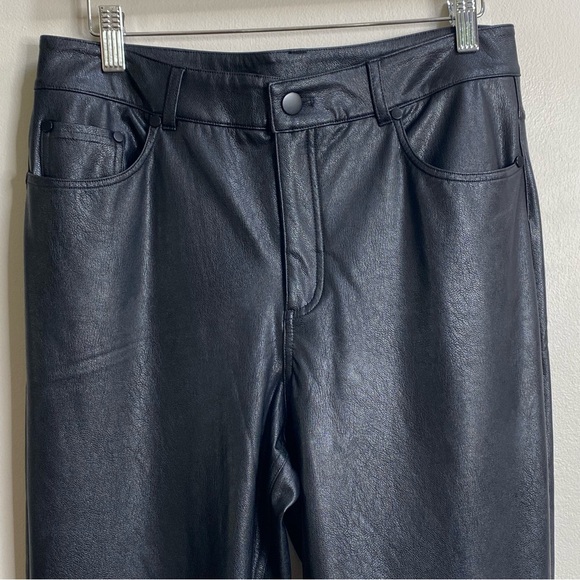 Commando Black Faux Leather Five-Pocket Pants Size Medium - Picture 6 of 13